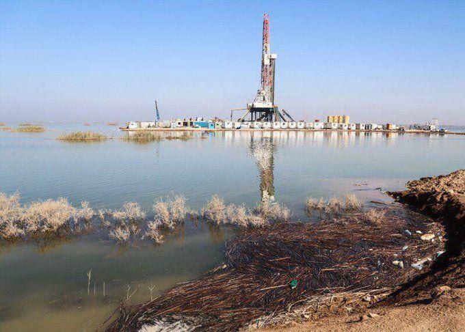 خطر آلودگی نفتی در خوزستان به سبب سیل 